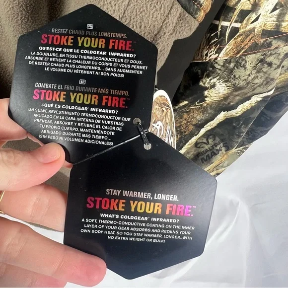 Under Armour Storm3 Cold Gear Realtree MAX-5Camo Half Zip Jacket Pullover - Picture 9 of 16